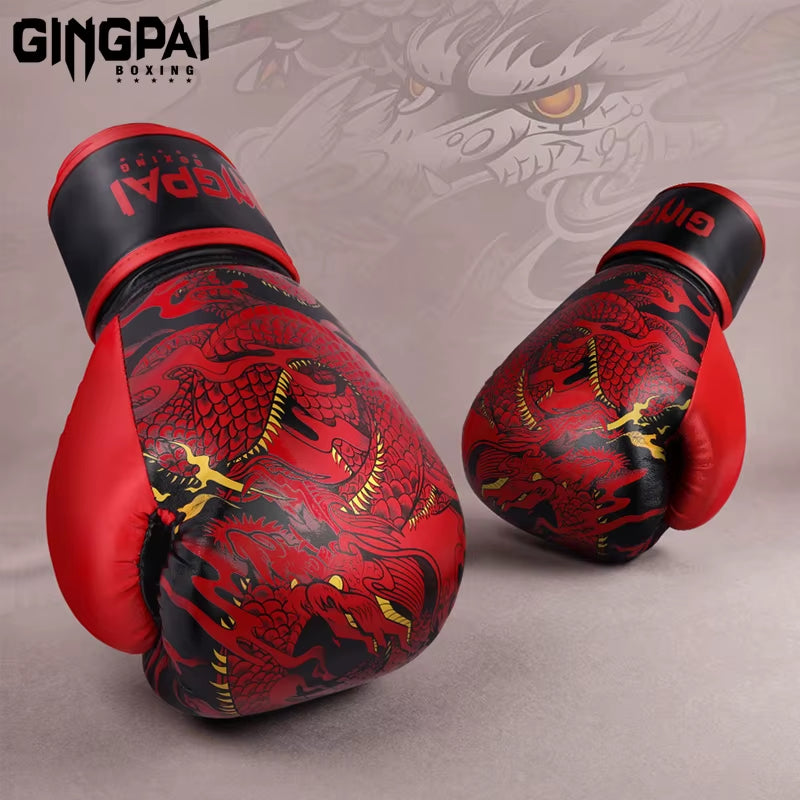 Kick Boxing Gloves for Adult Men Women PU Karate Muay Thai Guantes De Boxeo Free Fight MMA Sanda Training Adults Kids Equipment