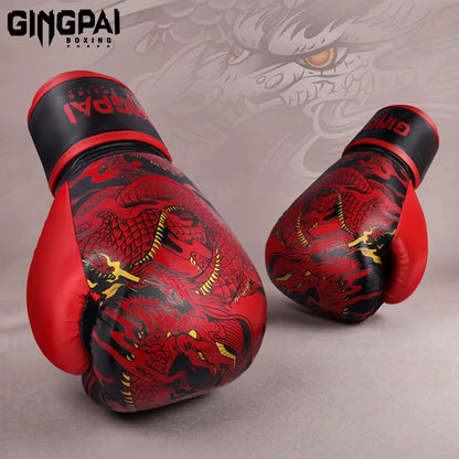 Kick Boxing Gloves for Adult Men Women PU Karate Muay Thai Guantes De Boxeo Free Fight MMA Sanda Training Adults Kids Equipment