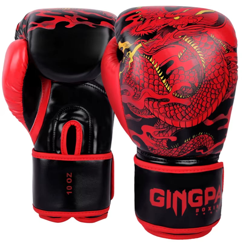 Kick Boxing Gloves for Adult Men Women PU Karate Muay Thai Guantes De Boxeo Free Fight MMA Sanda Training Adults Kids Equipment