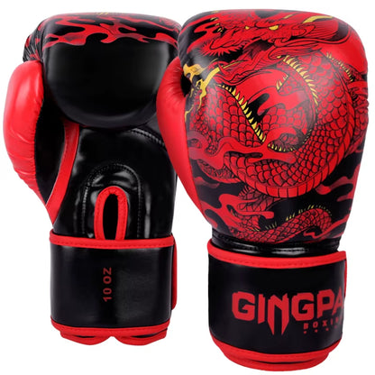 Kick Boxing Gloves for Adult Men Women PU Karate Muay Thai Guantes De Boxeo Free Fight MMA Sanda Training Adults Kids Equipment